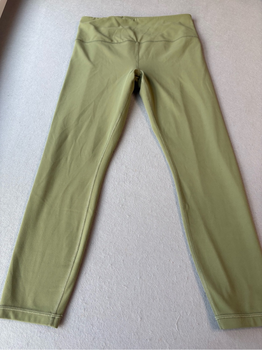 Athleta Ultra High Rise Elation 7/8 Tight Eucalyptus Sage Green Seamless Sz M - Picture 4 of 12